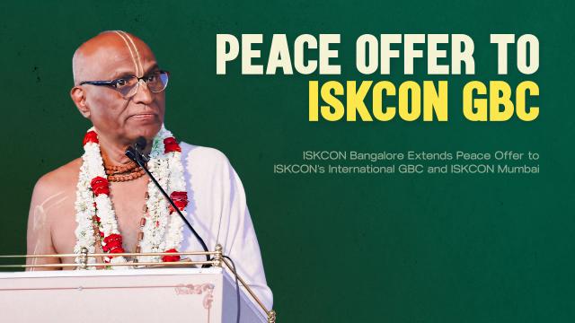 ISKCON Bangalore Extends Peace Offer