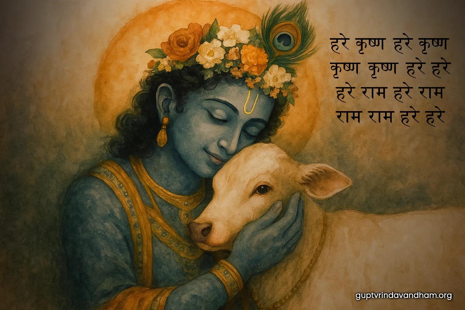 Chanting Hare Krishna Mantra