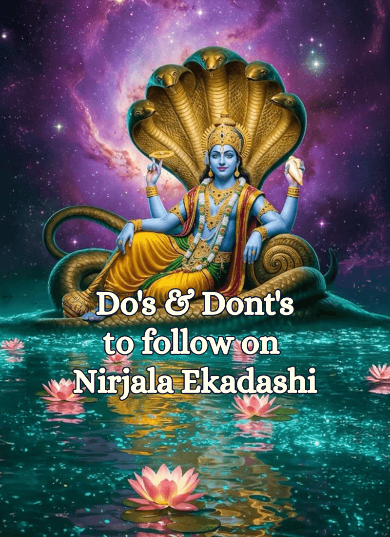 Do's & Dont's to follow on Nirjala Ekadashi