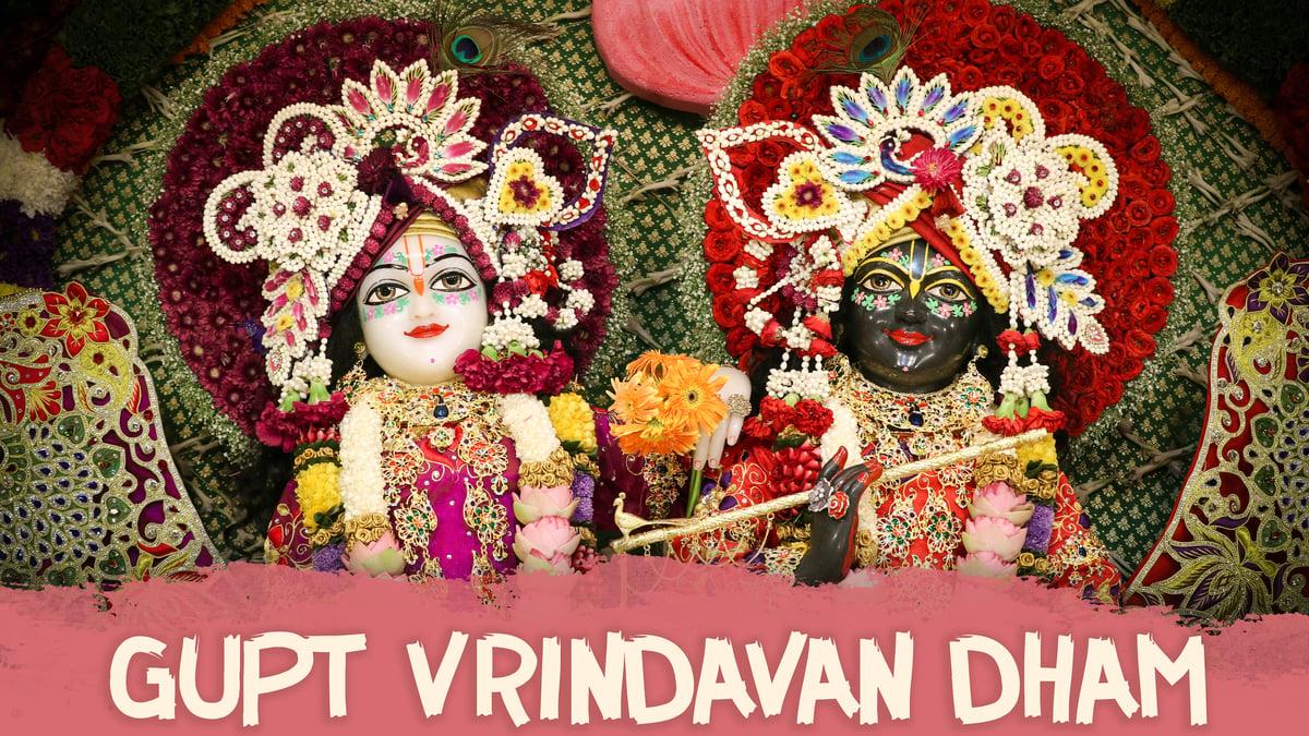 Krishna Balaram Floral Crown Darshan