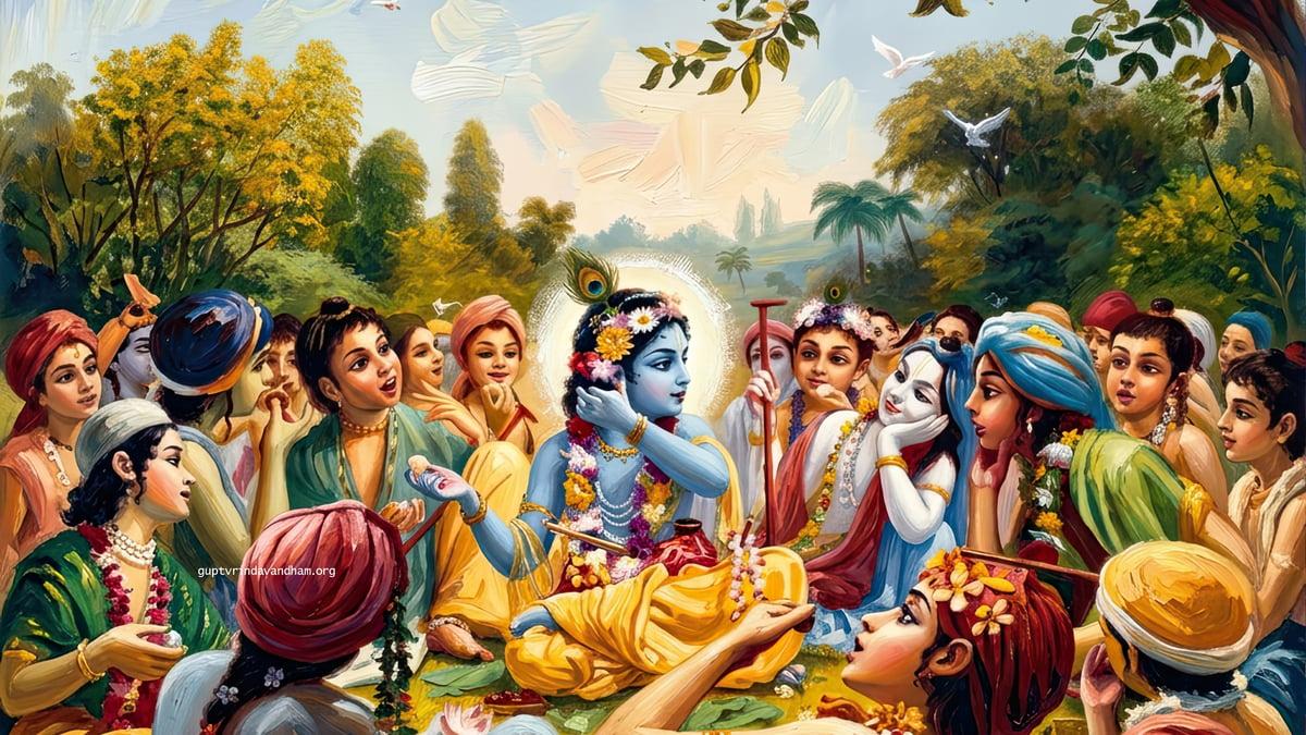Little Krishna Makhan Leela Devotional Art