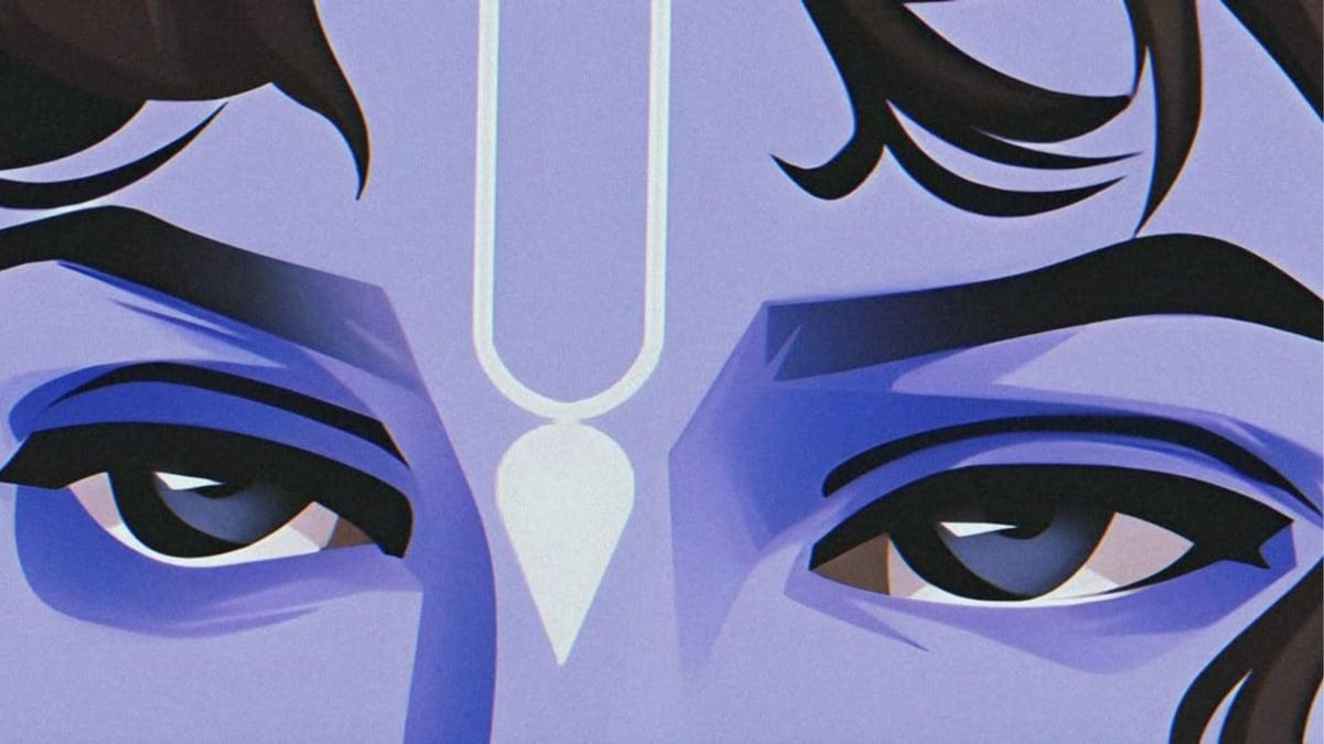 Krishna Eyes Close-up