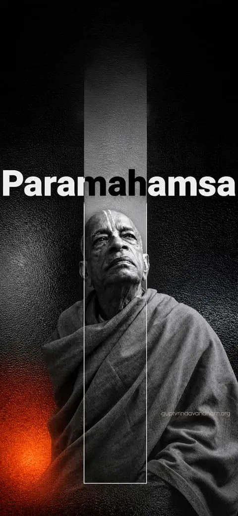 Srila Prabhupada Paramahamsa B&W Portrait