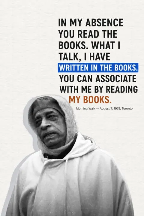 Srila Prabhupada Quote on Book Reading