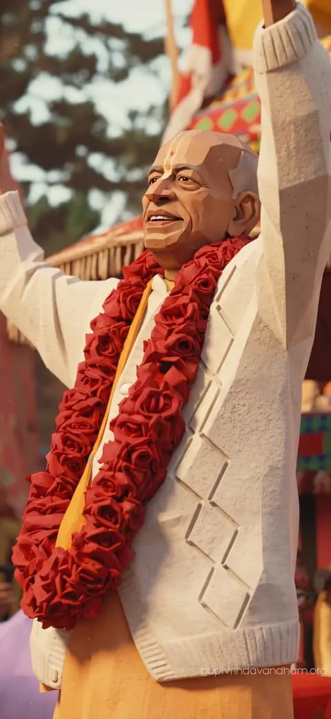 Srila Prabhupada Kirtan Joy 3D Art