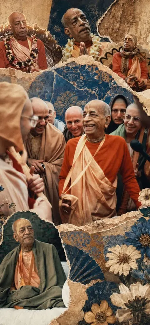 Srila Prabhupada Joyful Disciples Collage
