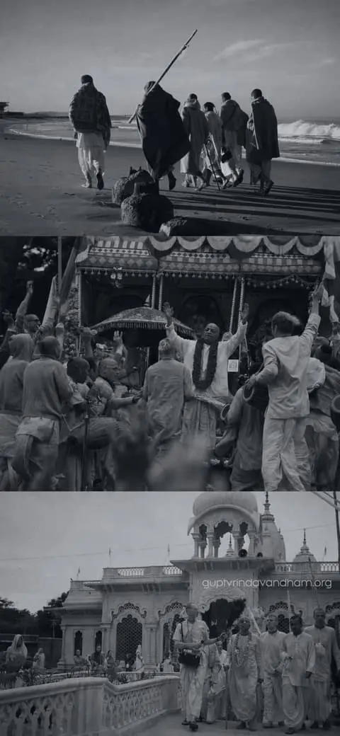 Srila Prabhupada Historic Mission Triptych