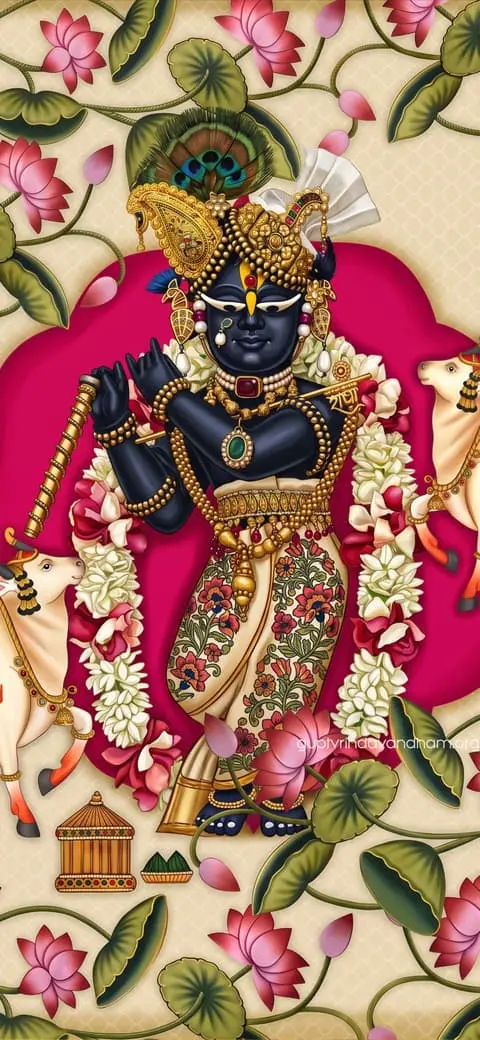 Giri Govardhan Sacred Cows Leela Floral Art