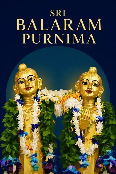 Krishna Balaram Golden Deities Art