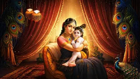 Yashoda Krishna Love Wallpaper