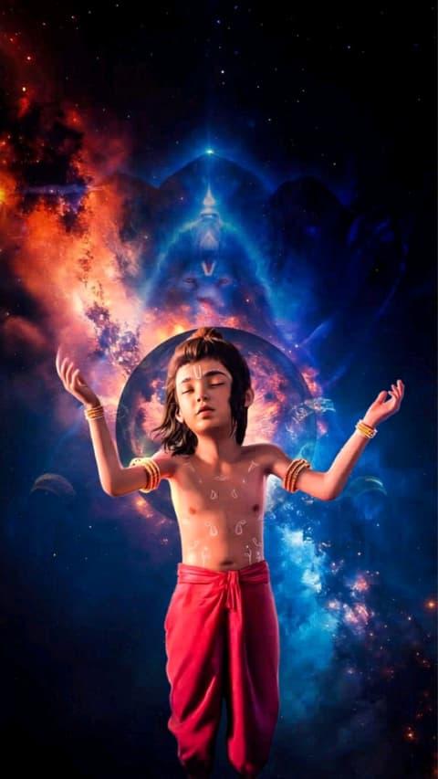 Prahlad Maharaj Cosmic Vishnu Art