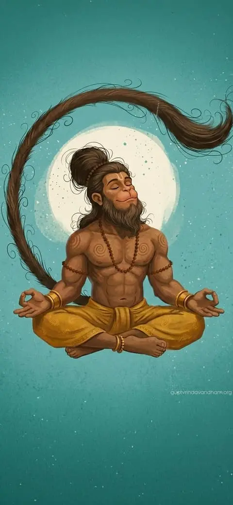 Hanuman Ji Samadhi Mobile Art