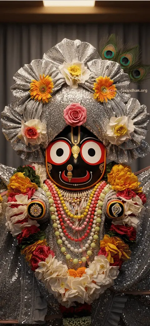 Lord Jagannath Flower Decoration Wallpaper HD