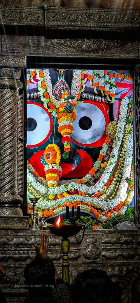 Jagannath Ji Marigold Shringar Temple Darshan