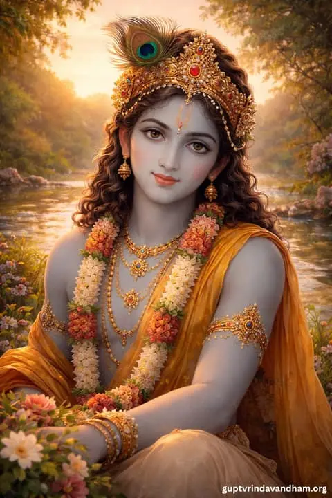 Lord Krishna Mobile Nature Wallpaper