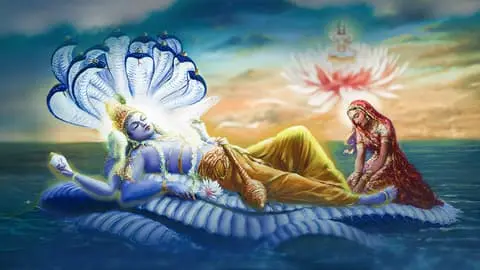 Lord Vishnu Lakshmi Shesha Nag
