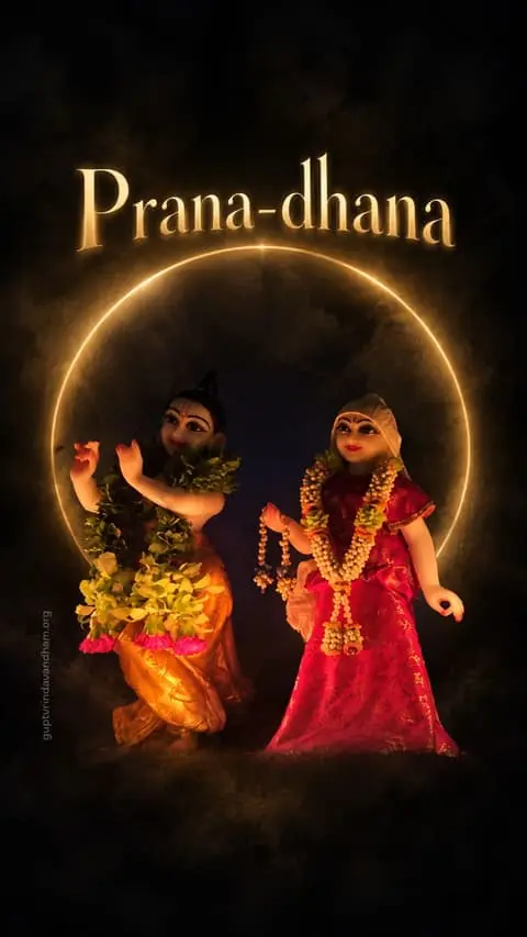 Radha Krishna Prana Dhana Wallpaper HD 4K