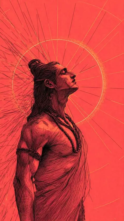 Lord Ram Divine Illustration