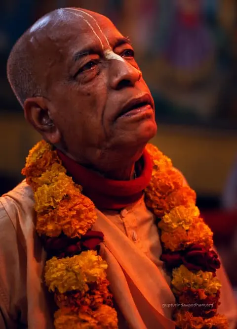 Srila Prabhupada Upward Gaze Portrait Wallpaper