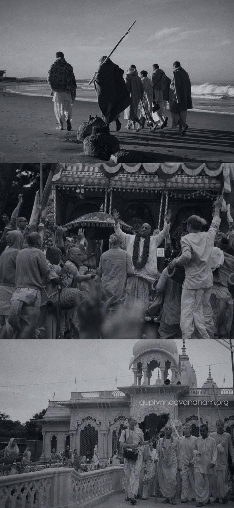 Srila Prabhupada Historic Mission Triptych