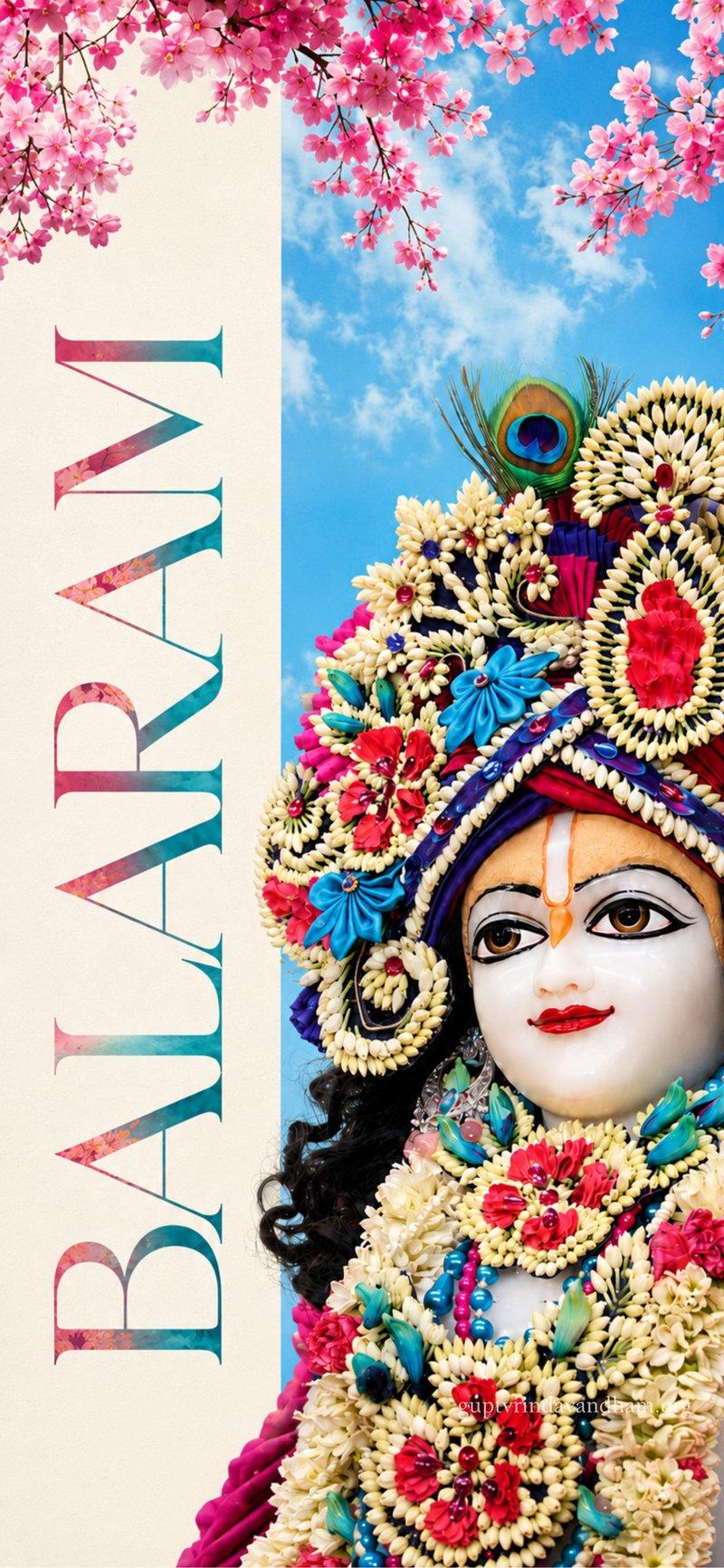 Balaram Ji Jasmine Floral Crown Darshan