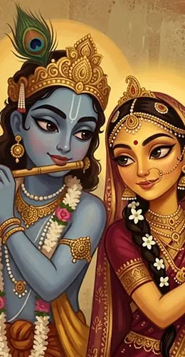 Radha Krishna Flute HD Wallpaper