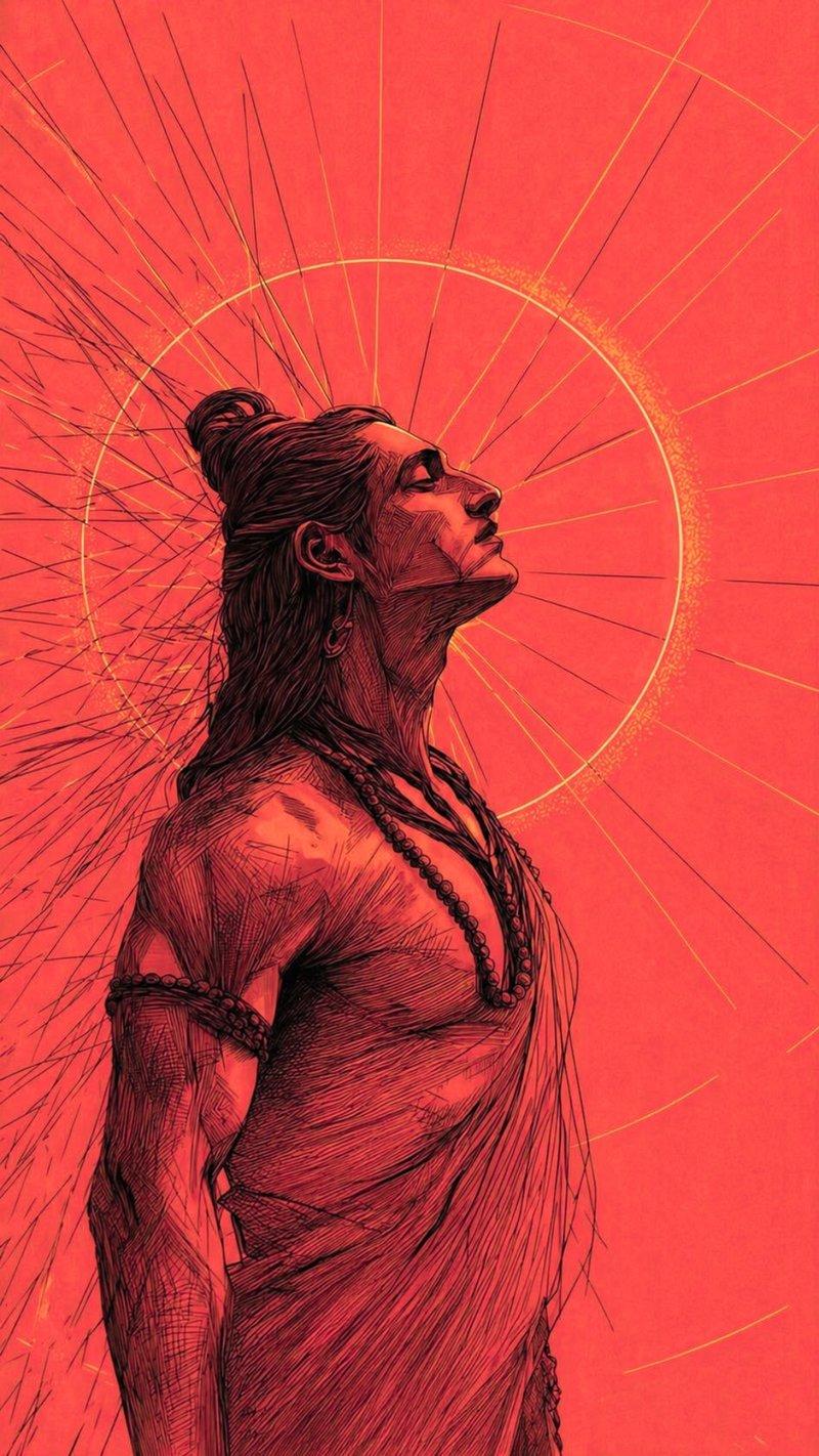 Lord Ram Divine Illustration
