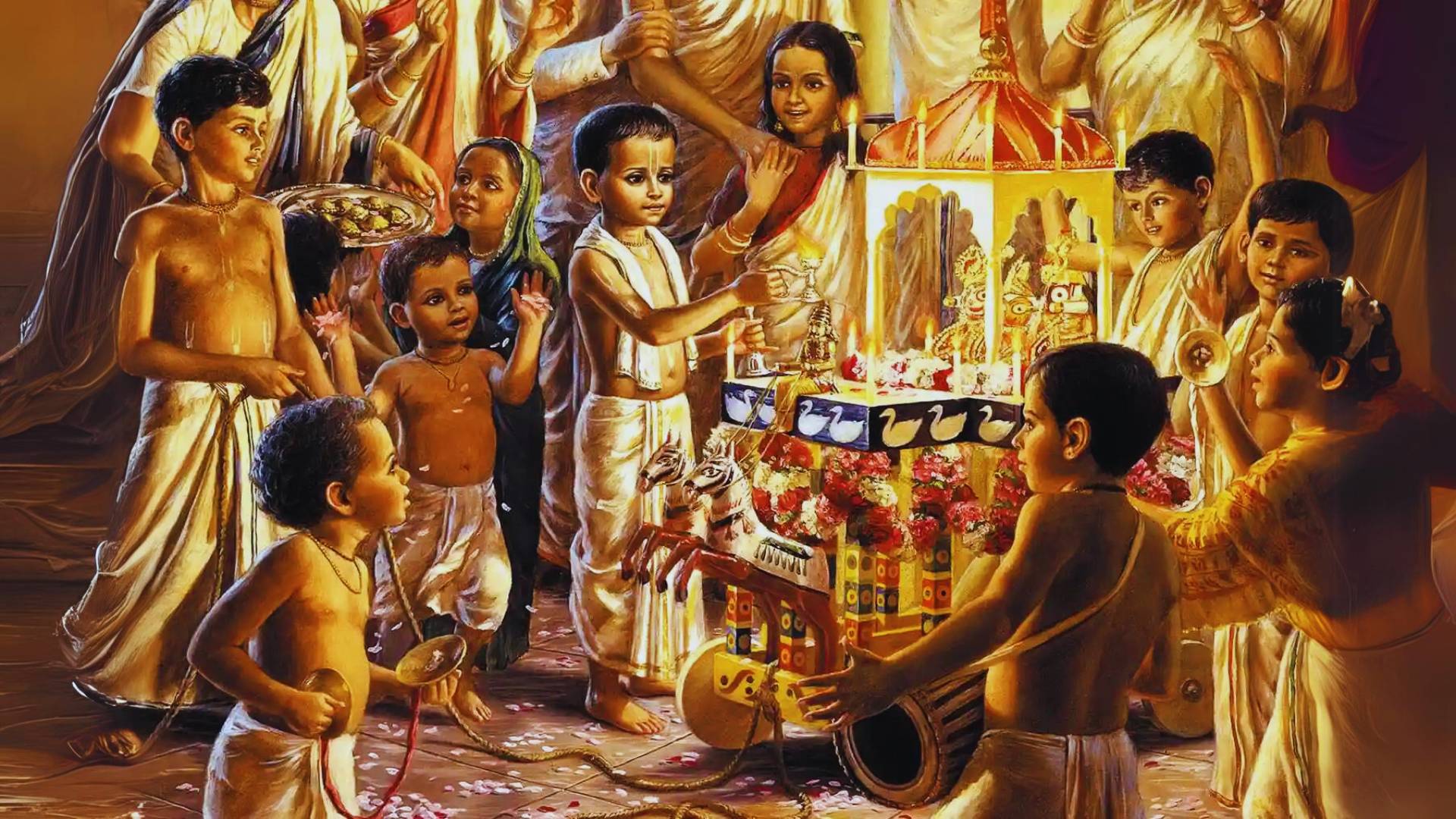 Srila Prabhupada and Jagannath rath yatra