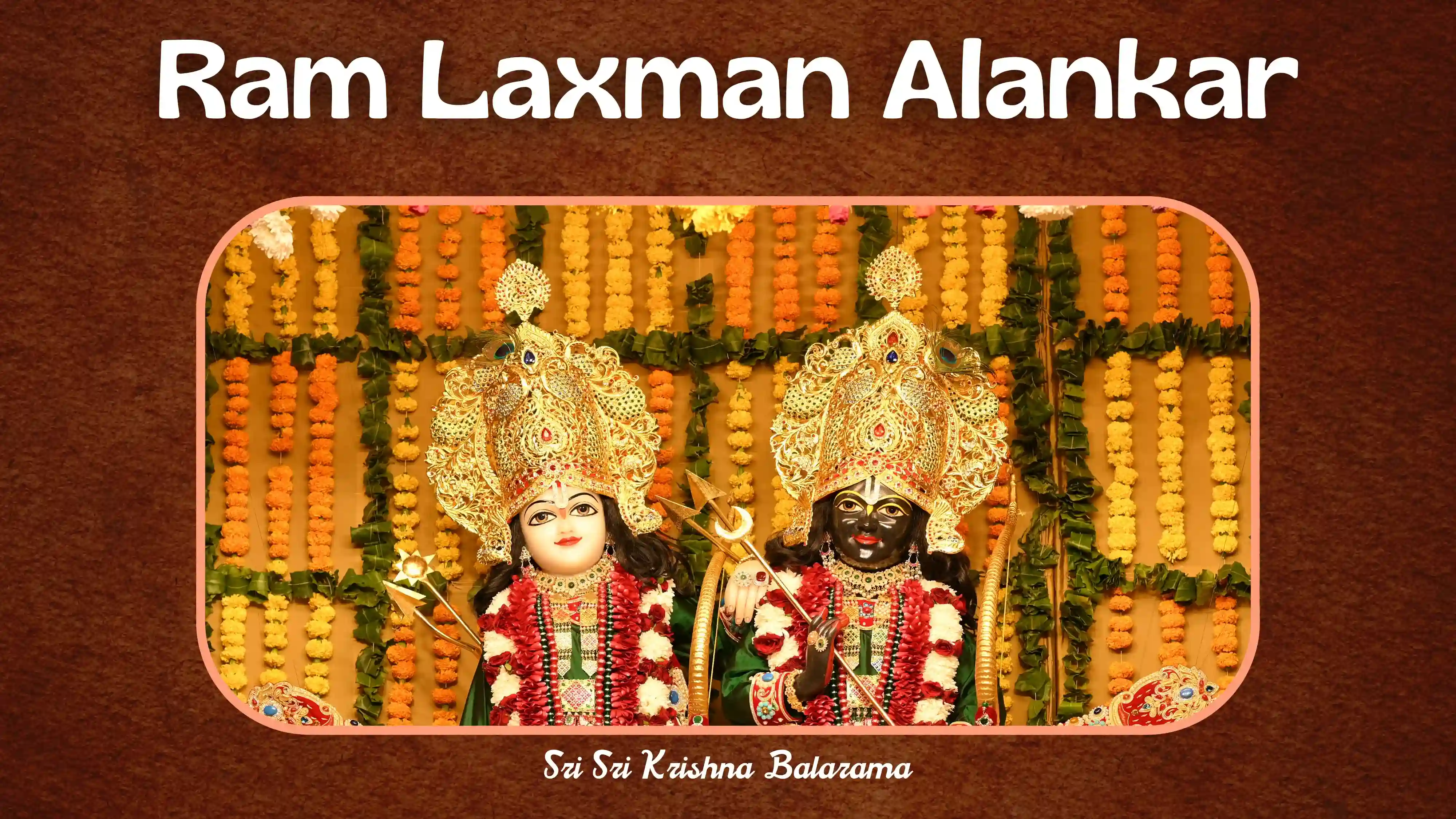 Ram Lakshman Alankar of Sri Sri Krishna Balaram on the Occasion of Dashera