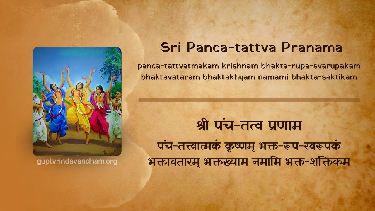 Sri Panca-tattva Pranama